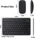 KUNSI Bluetooth Keyboard and Mouse Combo for iPad, Rechargeable Slim Wireless Keyboard and Mouse for Tablets,Compatible