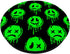Melting Happy Face Smile Trippy Sad Face Graffiti Green PopSockets PopGrip: Swappable Grip for Phones & Tablets