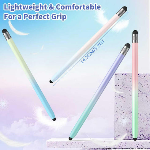 YUDIANMIE 6Pcs 2-in-1 (6 Stylus, Stylus Pen for Touchscreen, Stylus Pen for iPad, High Precision and Sensitivity Double