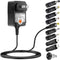 Powseed Universal AC Adapter, 3V to 12V, 12W AC/DC Power Adapter for Household Electronics, Routers, Speakers