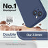 LOVE 3000 iPhone 14 Case, Shockproof Protective Premium Silicone with Soft Anti-Scratch Microfiber Lining, Navy Blue