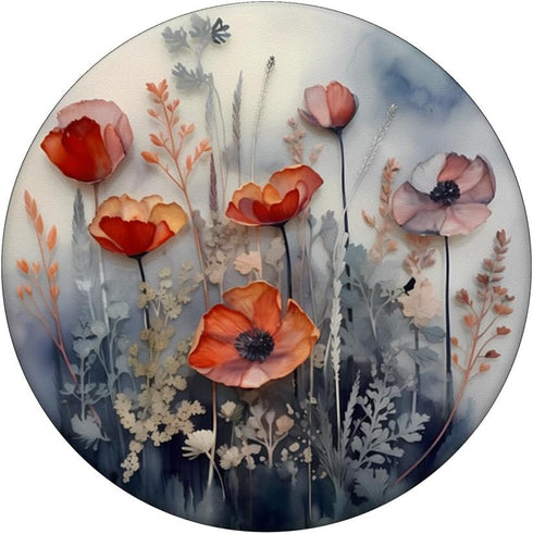 Poppy Flowers Bouquet in Resin Optic, A Flower PopSockets Standard PopGrip