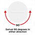ERA100 Wall Mount Bracket, Low Profile, White, Compatible with Sonos ERA 100 Speaker, All Fixing Hardware Included