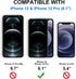 Fotbor iPhone 12 Pro Privacy Screen Protector - 2X Anti-Spy, Shatterproof, Full Coverage 9H Tempered Glass for iPhone