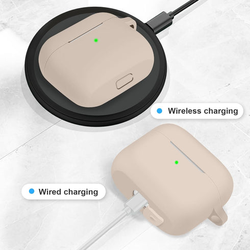 AirPods 3 Case Cover, Silicone Protective Skin with Keychain and Cleaner Kit, Compatible with Apple AirPods 3rd Gen