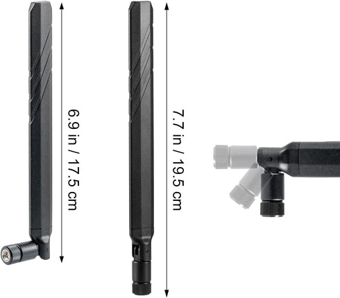 eifagur 4G 5G 600-6000MHz 10dBi 2-Pack, LTE CBRS Antenna, Wide-Band, SMA Male Connector