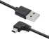 Right Angle Dash Cam Power Cord 11.5FT,90 Degree Mini USB Charging Cable 24AWG for Garmin Nuvi GPS,Canon Camera,Dash Cam etc Mini USB Devices(Black) by Maixbomr
