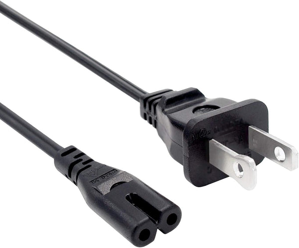 Power Cord for TCL Roku TV, 8ft IEC C7 AC Cable, Replacement for Multiple Models