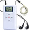 ZHIWHIS Mini Portable FM Radio, Stereo LCD Digital Display Tuning Pocket Walkmen with Earphone, AAA Battery Operated