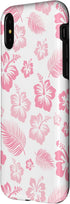 iPhone X/XS Pink Hibiscus Soft Girl Coquette Beach Tropical Floral y2k Case