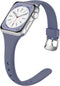 Laffav Slim Band for Apple Watch 40mm 38mm 41mm 44mm 42mm 45mm 46mm 49mm, Soft Silicone Sport Strap