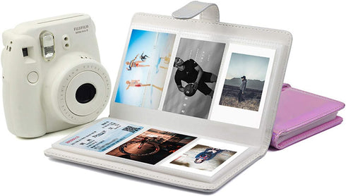 96 Pocket Mini Film Photo Album for Fujifilm Instax Mini 9 8 90 8+ 26 7s, PU Leather, Polaroid Snap Zip Z2300, PIC-300