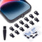 12PACK Lightning Anti Dust Plug with Easy-Grip Tab Compatible with iPhone 14, 13, 12, 11, 10, XS, XR, 8, 7, Charging