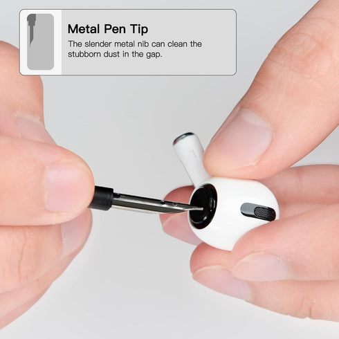 PZOZ Cell Phone Cleaning Kit for AirPods Pro/Pro 2nd/iPhone, 3 in 1 Cleaner Tool Accessories for Headphone, iPad Jack