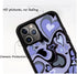 Cute Phone Case for iPhone 11, Slim Soft Protective Design with Purple Love Heart