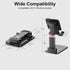 PTDFG Devices(1 Pack Adjustable Phone Stand for Desk - Foldable Cell Phone Holder for All Phones and Android Black)