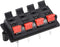 uxcell 2 Row 8 Way Spring Speaker Terminal Clip Push Release Connector Audio Cable Terminals Strip Block (Black Red)