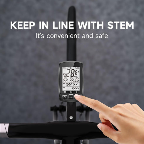 Aero Integrated Handlebar Bike Computer Mount for Wahoo Elemnt, Garmin Edge, Bryton Rider, Stages Dash, GoPro Attachment