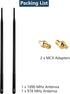 HzFitInc Set 1090MHz 978MHz 6.5dBi ADS-B Antenna Bundle - & High Gain Labeled Antenna with SMA Connector and MCX