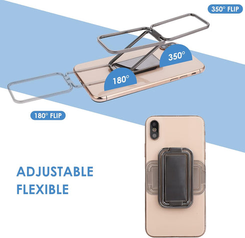 Cobee Cell Phone Ring Holder Finger Kickstand, 360° Rotation Foldable Metal Ultra-Thin Back Grip Stand for Magnetic Car