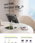 LISEN Adjustable iPad Stand Holder for Desk, 2024 iPad Accessories for Computer, Kindle Table Mount/Monitor/PS/Switch,