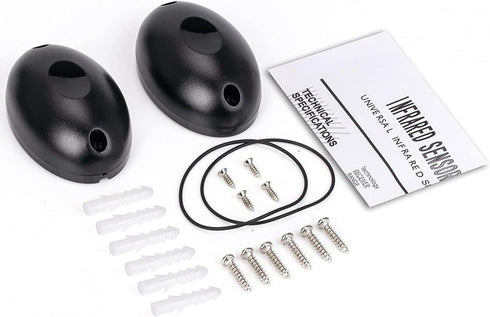Safety Infrared Sensor, Automatic Single Beam Detector Alarm 12/24v, Waterproof for Home Gate Door Window Security