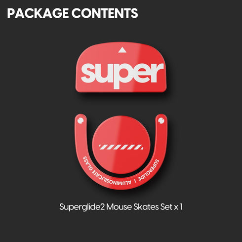 Superglide2, New Controllable Speed Textured Surface Mouse Feet/Skates, Ultra Strong Glass for Logitech G Pro X