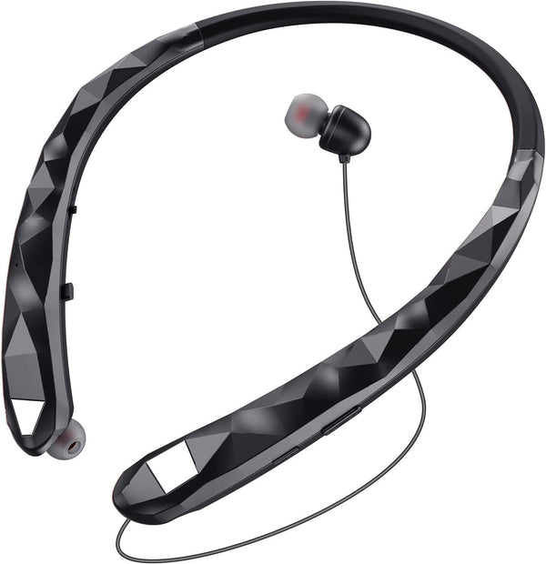 Finpola Neckband Bluetooth Headphones, Retractable Headphone Bluetooth 5.3 & IPX5 Waterproof, Neckband Headphones