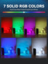 GLOUEN 4 10 3000mAh RGB Selfie Light for iPhone, Portable Phone Light Clip with Light Modes & Brightness Levels