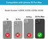 MEEFIX 2pcs/Set 15 Rear Camera Lens Replacement for iPhone Pro Max with Pre-Installed Adhesive & Heat Protective Films