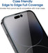 amFilm OneTouch Privacy Tempered Glass Screen Protector for iPhone 14 Pro Max (6.7") 2022, Full Coverage Case Friendly