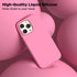 iPhone 14 Pro Max Case, Tender Pink Liquid Silicone, Shockproof Slim, 6.7", with 2X Screen Protectors & Soft Microfiber