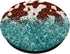 Cow Print Brown Cowhide Teal Western PopSockets Standard PopGrip