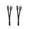 Short Micro USB Fast Charging Cable 0.9in, USB A to Micro USB Charging and Data Sync Cable for Power Bank, Phones (2Pcs)