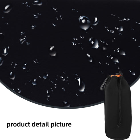 BESPORTBLE Neoprene Camera Lens Pouch with Buckle Shockproof Protective Case for DSLR and Mirrorless Lenses Lightweight