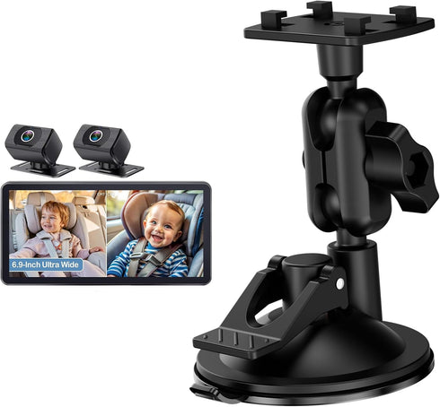 Yakry Y13 Windshield Suction Cup Mount Bracket for 6.9 inch Display Monitor of