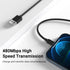 3-Pack Black iPhone Charger Cable, 3FT MFi Certified Lightning to USB-A, Fast Charging for iPhone