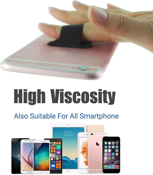 WUOJI 2Pack Universal Phone Grip for Smartphones - Phone Holder for Hand for Back of Phone - Wireless Charging