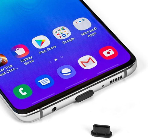 10x USB C Cover, Dust Port Plug Caps for iPhone 15 Pro Max, Samsung Galaxy S24, All Type-C Devices & MacBook