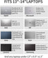 Waterproof 13 Inch Laptop Sleeve Case, PU Fabric Cover Bag for 2020 MacBook Pro, MacBook Air, Surface Laptop, Dell XPS,