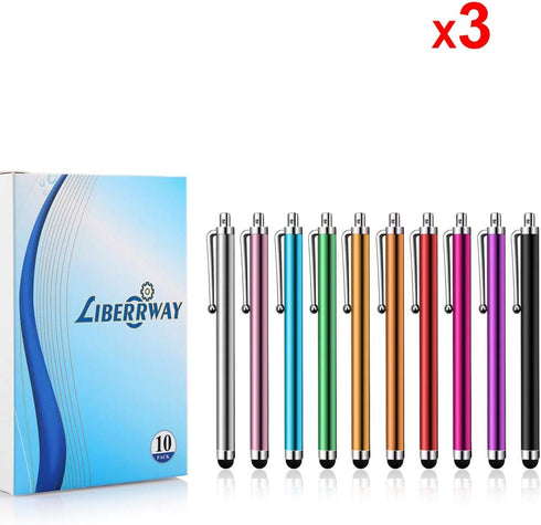 LIBERRWAY Stylus Pen - 30 Pack Universal Touch Screen Capacitive Stylus