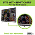 HIDEit Mounts Uni-T Universal Tablet Wall Mount, Adjustable Black Steel Mount for iPad and Samsung Tablets