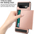 Vofolen Wallet Case for Galaxy S10 Plus, Anti-Scratch Dual Layer Protective Hard Shell with ID Slot, Rose Gold