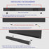 ZYAMY 2-Pack Soundbar Mounting Brackets for TV Installation