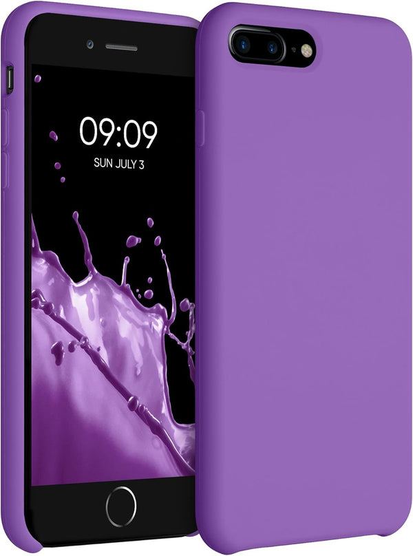 kwmobile Case for Apple iPhone 7 Plus/iPhone 8 Plus, TPU Silicone Phone Cover with Soft Finish, Orchid Purple