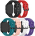 E ECSEM 6Pack Silicone Wrist Strap Replacement Bands for MOLOCY P32 Q23 Smart Watch for Women Men