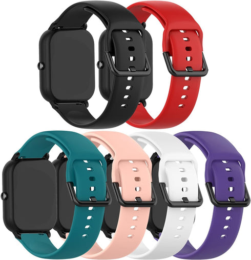 E ECSEM Bands Compatible for Aukire Sport Band Silicone Wristbands Straps Replacement for Aukire L20 Smart Watch for Men Women