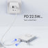 pzoz 5000mAh Portable Magnetic Small Mini Power Bank Battery Pack with Apple Watch Wireless Charger, Built-in Cable