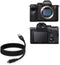 BoxWave Cable Compatible with Sony Alpha a7R IV, DirectSync USB 3.0 A to USB 3.1 Type C, 6ft Black