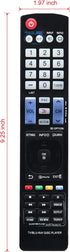 Universal Remote Control AKB73615379 Replacement for LG Plasma LCD LED HDTV, Blu-ray Disc Players